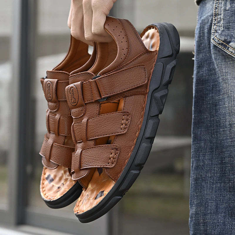 Summer Leather Sandals For Men-My Soft Slipper