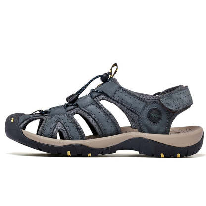Genuine Leather Summer Men Sandals-My Soft Slipper