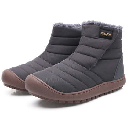 Waterproof Winter Non-Slip Ankle Boots-My Soft Slipper