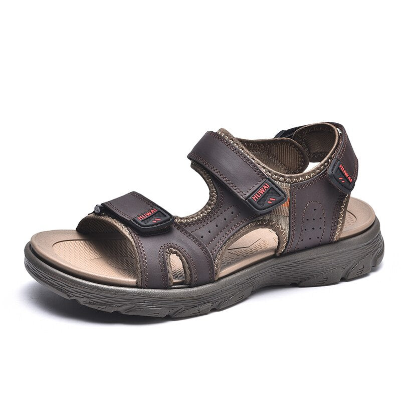Men's Summer Genuine Leather Sandals-My Soft Slipper