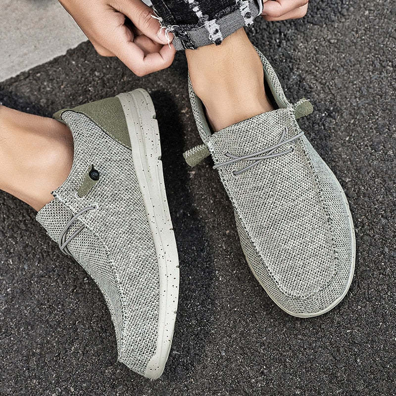 Men's Breathable Canvas Shoes-My Soft Slipper