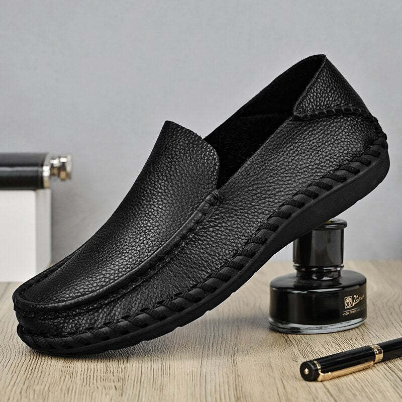 Casual Genuine Leather Shoes-My Soft Slipper