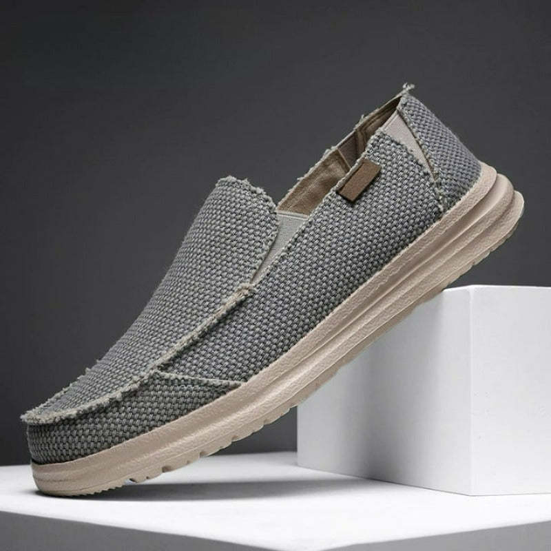 Summer Denim Canvas Men Breathable Casual Shoes-My Soft Slipper