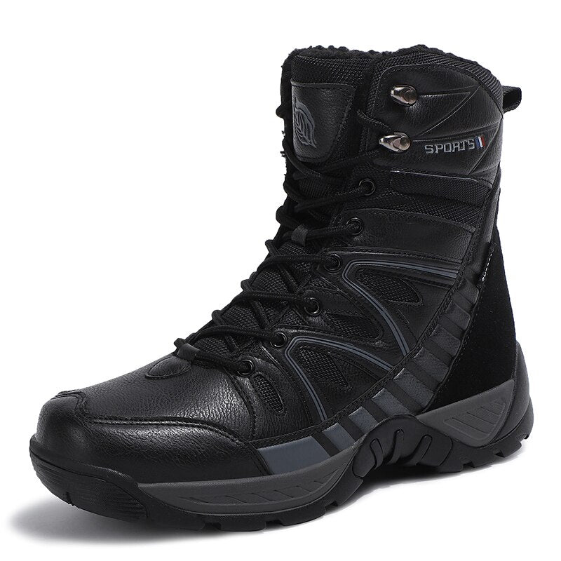 Warm Plush Snow High Top Men's Boots-My Soft Slipper