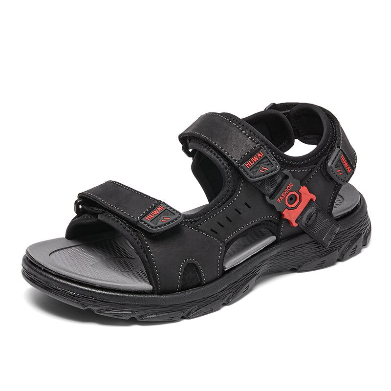 Men's Genuine Leather Summer Sandal-My Soft Slipper