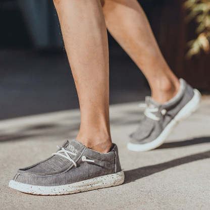 Summer Men's Comfortable Canvas Shoes-My Soft Slipper