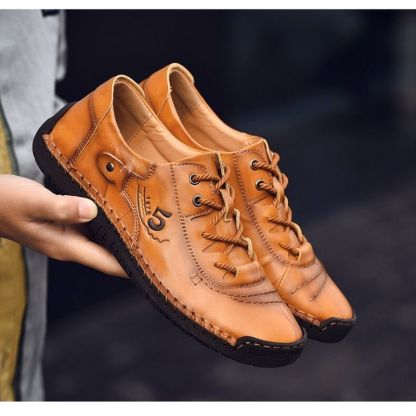 Comfortable Leather Men's Casual Shoes-My Soft Slipper