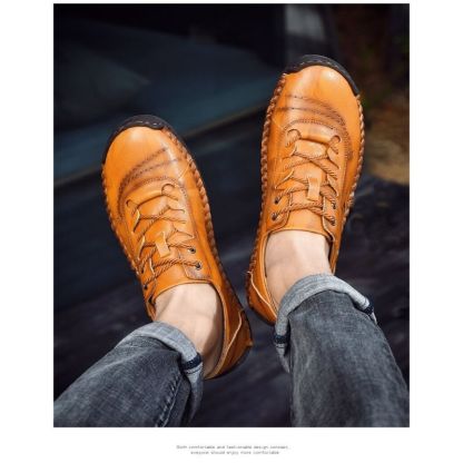 Comfortable Leather Men's Casual Shoes-My Soft Slipper