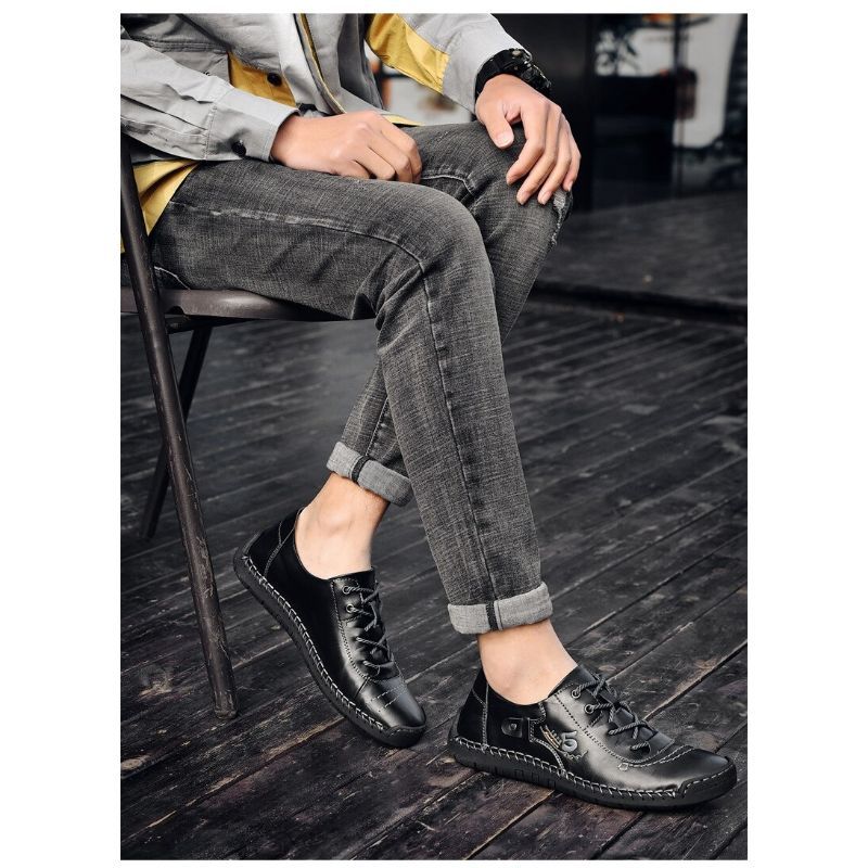 Comfortable Leather Men's Casual Shoes-My Soft Slipper