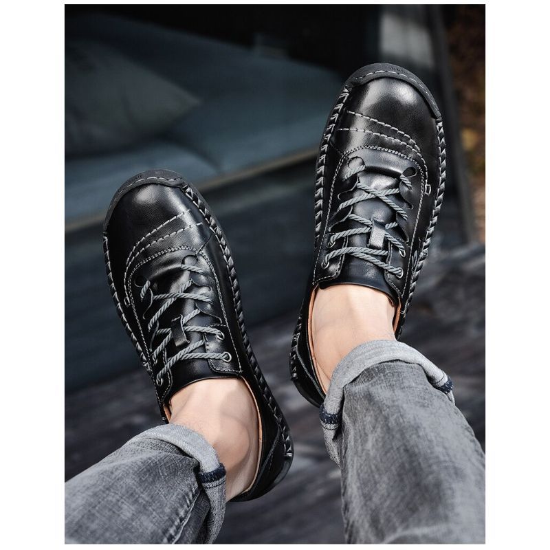 Comfortable Leather Men's Casual Shoes-My Soft Slipper