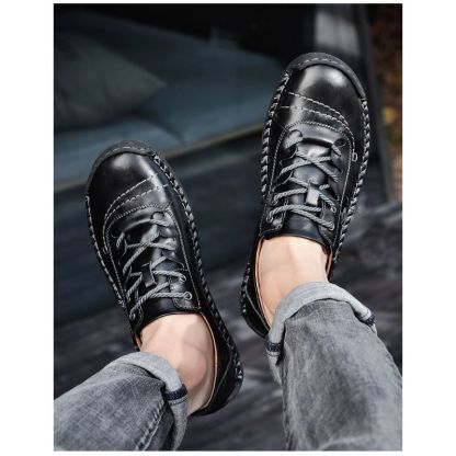 Comfortable Leather Men's Casual Shoes-My Soft Slipper