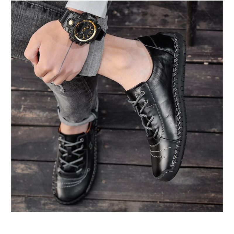 Comfortable Leather Men's Casual Shoes-My Soft Slipper