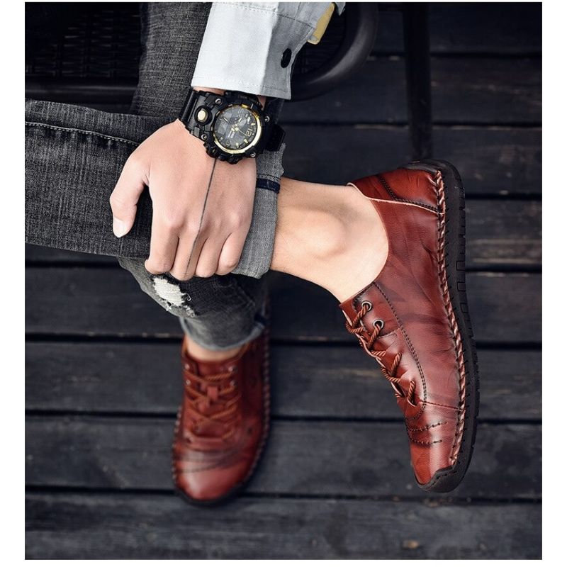 Comfortable Leather Men's Casual Shoes-My Soft Slipper