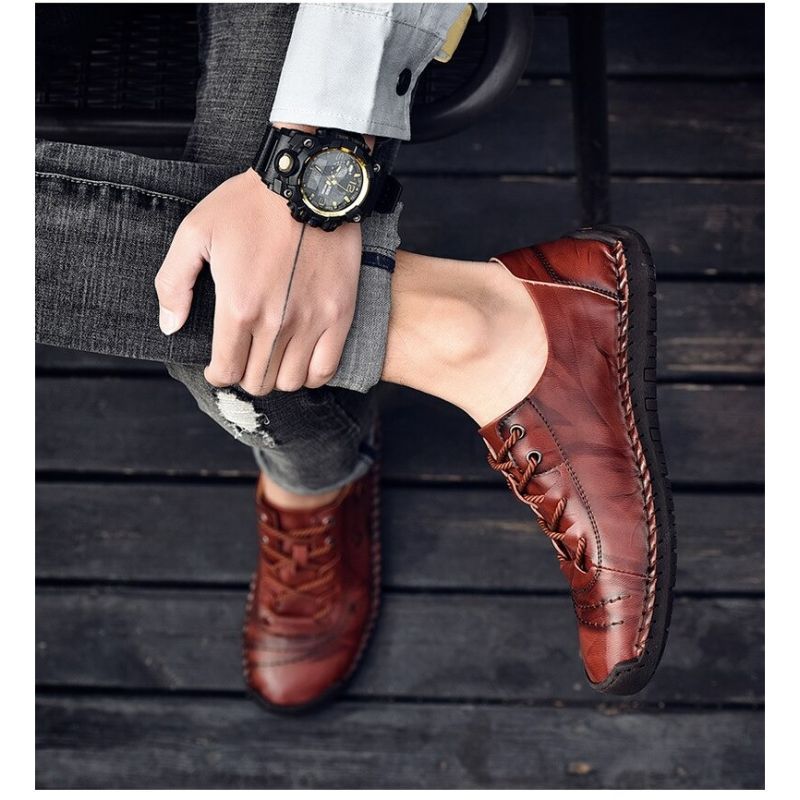Comfortable Leather Men's Casual Shoes-My Soft Slipper