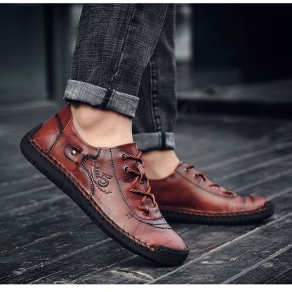 Comfortable Leather Men's Casual Shoes-My Soft Slipper