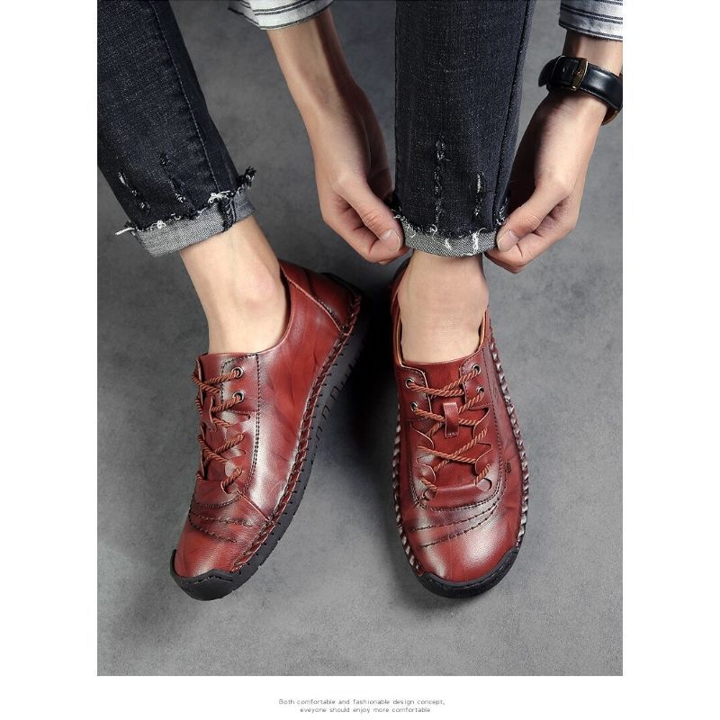 Comfortable Leather Men's Casual Shoes-My Soft Slipper