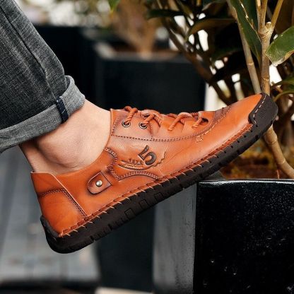 Comfortable Leather Men's Casual Shoes-My Soft Slipper