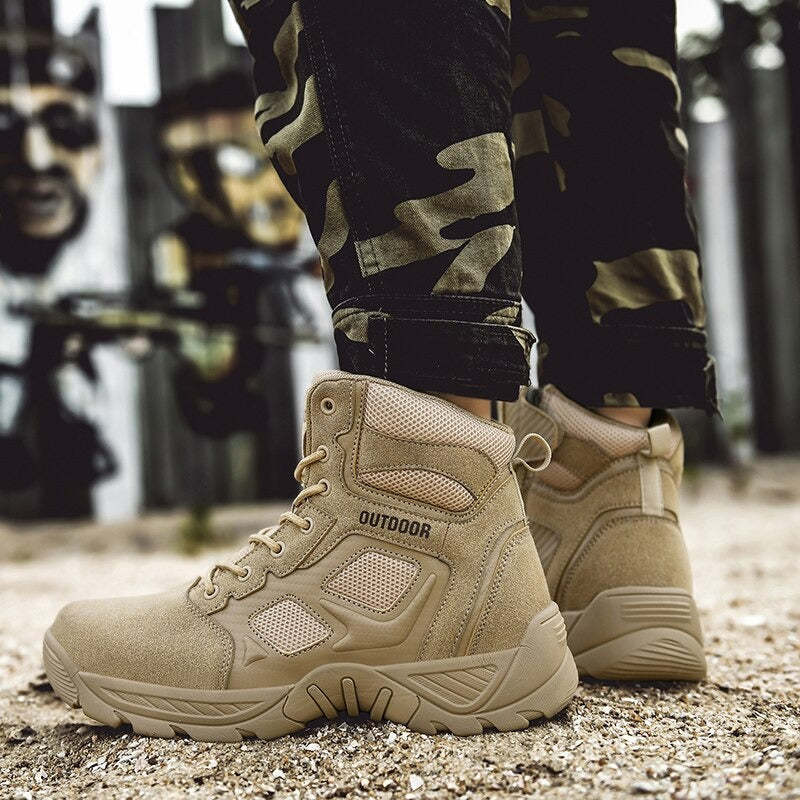 Military Tactical Mesh Men's Boots-My Soft Slipper