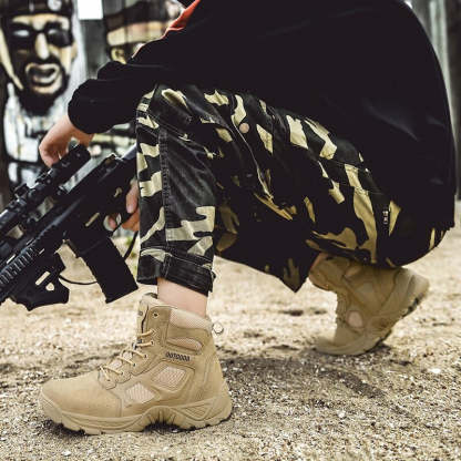 Military Tactical Mesh Men's Boots-My Soft Slipper