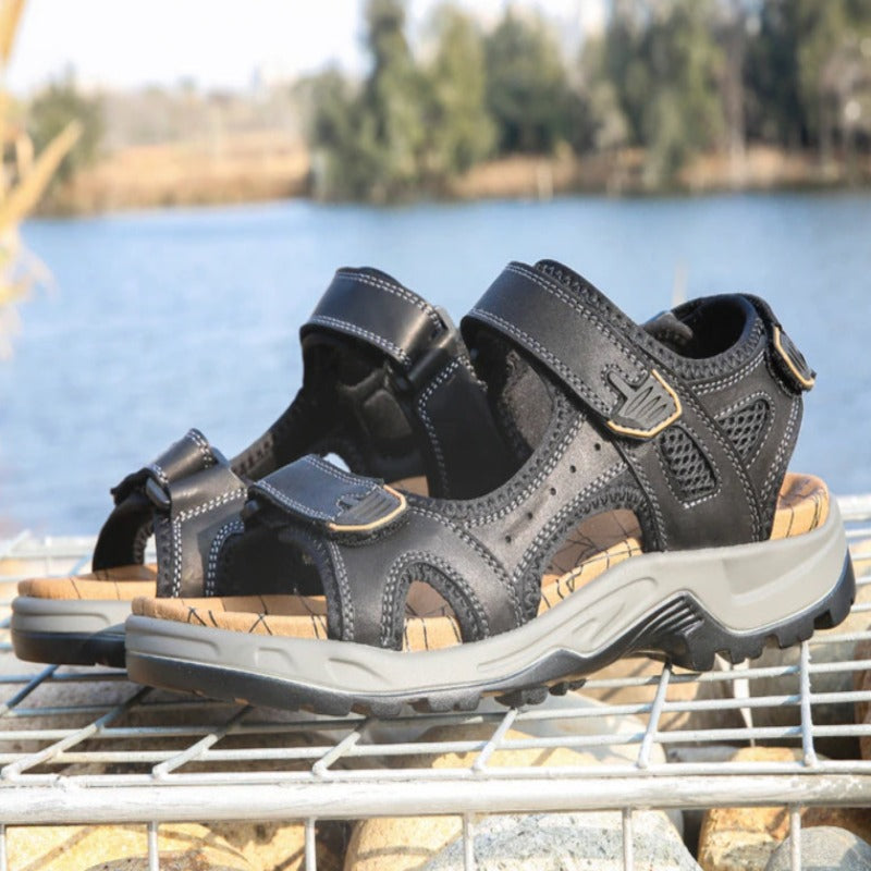 Genuine Leather Soft Sandals-My Soft Slipper