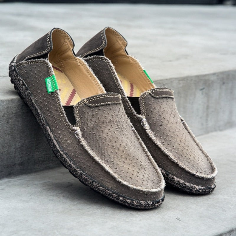 Men Canvas Outdoor Shoes-My Soft Slipper