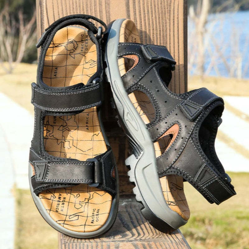 Fashion Summer Genuine Leather Sandals-My Soft Slipper