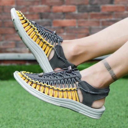 Handmade Weaving Design Breathable Sandals For Men-My Soft Slipper