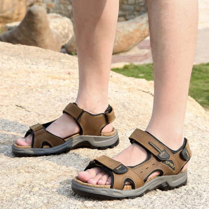 Fashion Summer Genuine Leather Sandals-My Soft Slipper