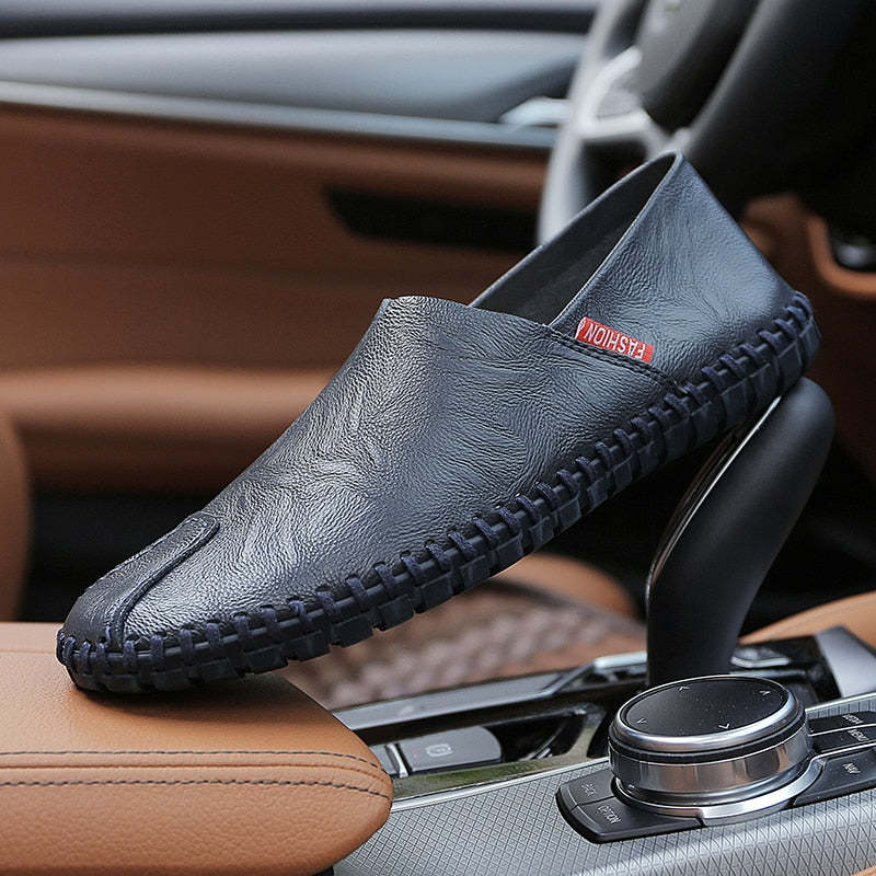 High Quality Genuine Leather Men Shoes-My Soft Slipper
