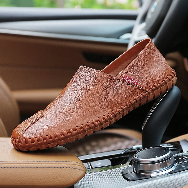 High Quality Genuine Leather Men Shoes-My Soft Slipper