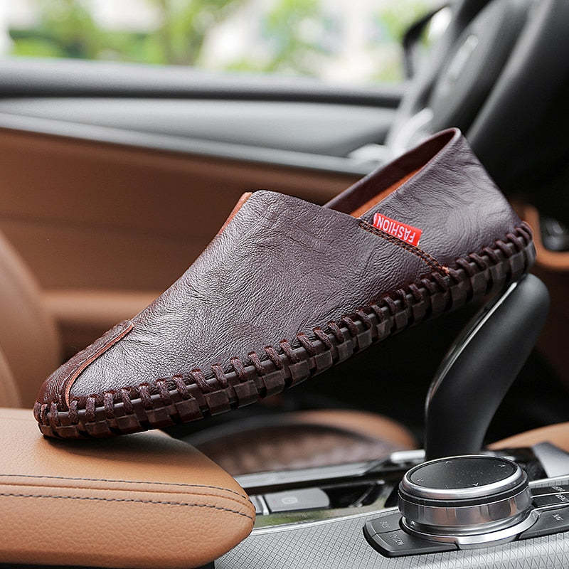 High Quality Genuine Leather Men Shoes-My Soft Slipper