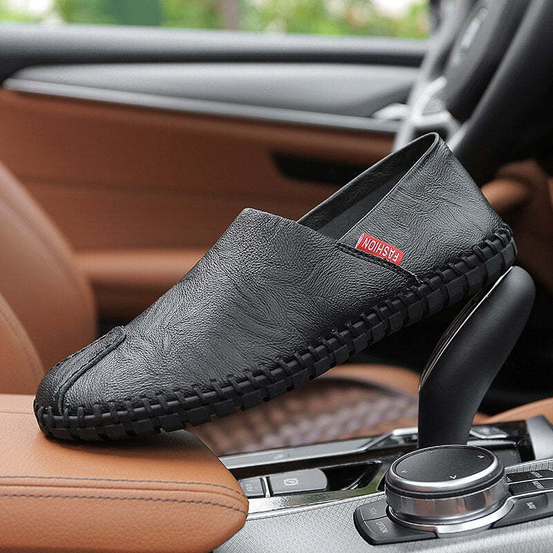 High Quality Genuine Leather Men Shoes-My Soft Slipper