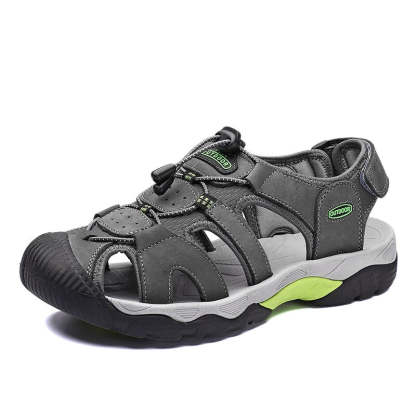 Big Size Men Genuine Leather Sandals-My Soft Slipper