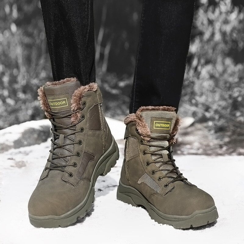 Men's Ankle Waterproof Military Boots-My Soft Slipper