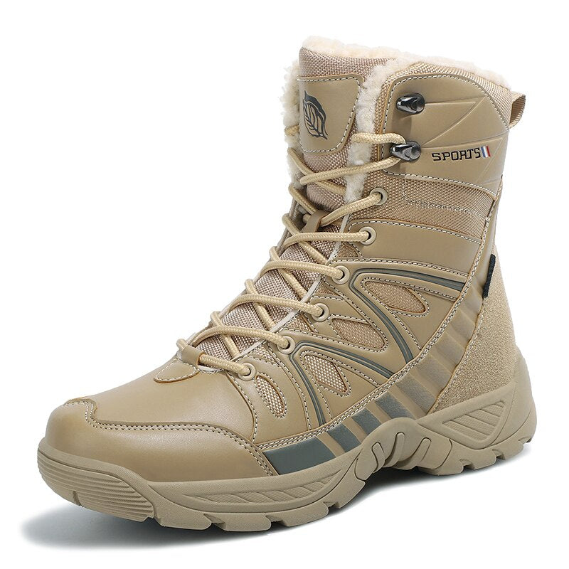 Warm Plush Snow High Top Men's Boots-My Soft Slipper