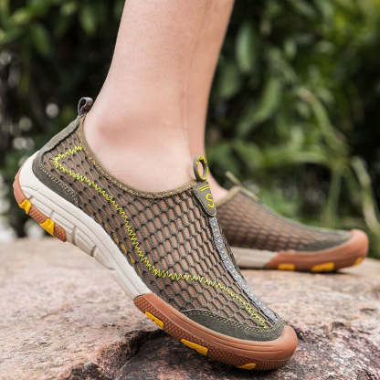 Fashion Breathable Summer Walking Mesh Shoes-My Soft Slipper