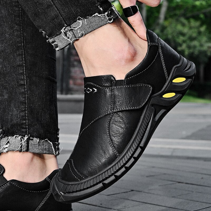 Men's Leather Comfortable Loafers-My Soft Slipper