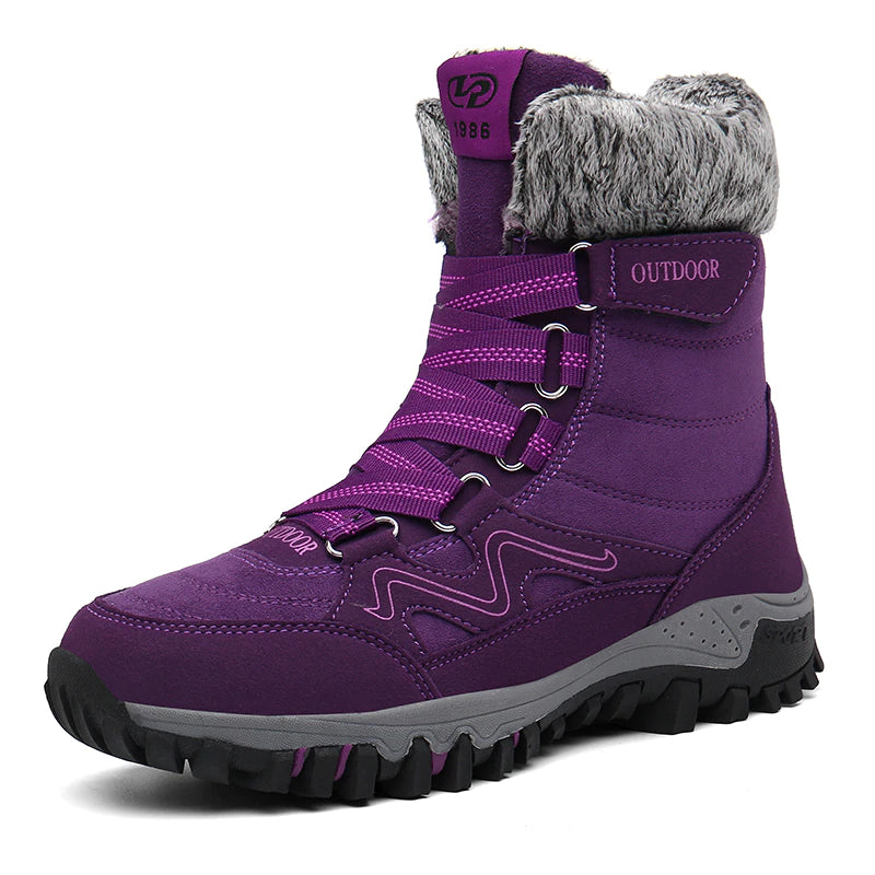 Plush Warm Men Ankle Waterproof Boots-My Soft Slipper