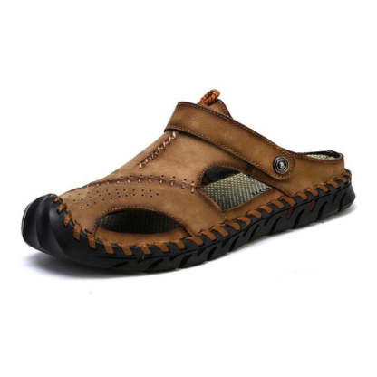 Genuine Leather Quality Beach Sandals-My Soft Slipper