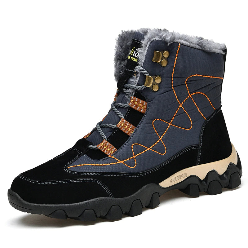 Winter Waterproof Men's Ankle Boots-My Soft Slipper