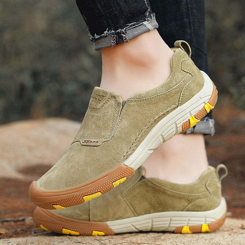 Genuine Leather Men's Comfortable Loafers-My Soft Slipper