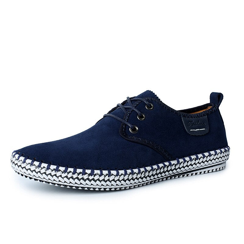 Breathable Outdoor Flat Leather Walking Shoes-My Soft Slipper