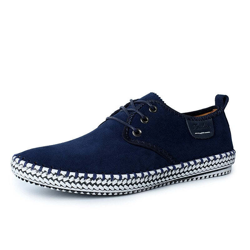 Breathable Outdoor Flat Leather Walking Shoes-My Soft Slipper