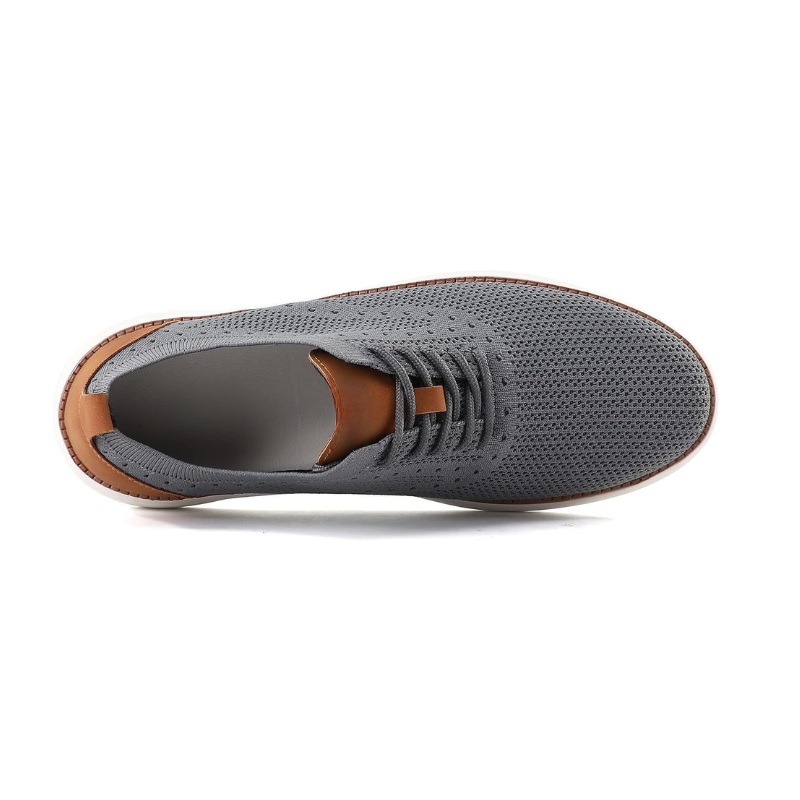 Knit Lace-Up Sneakers – Lightweight Design With Supportive EVA Sole-My Soft Slipper