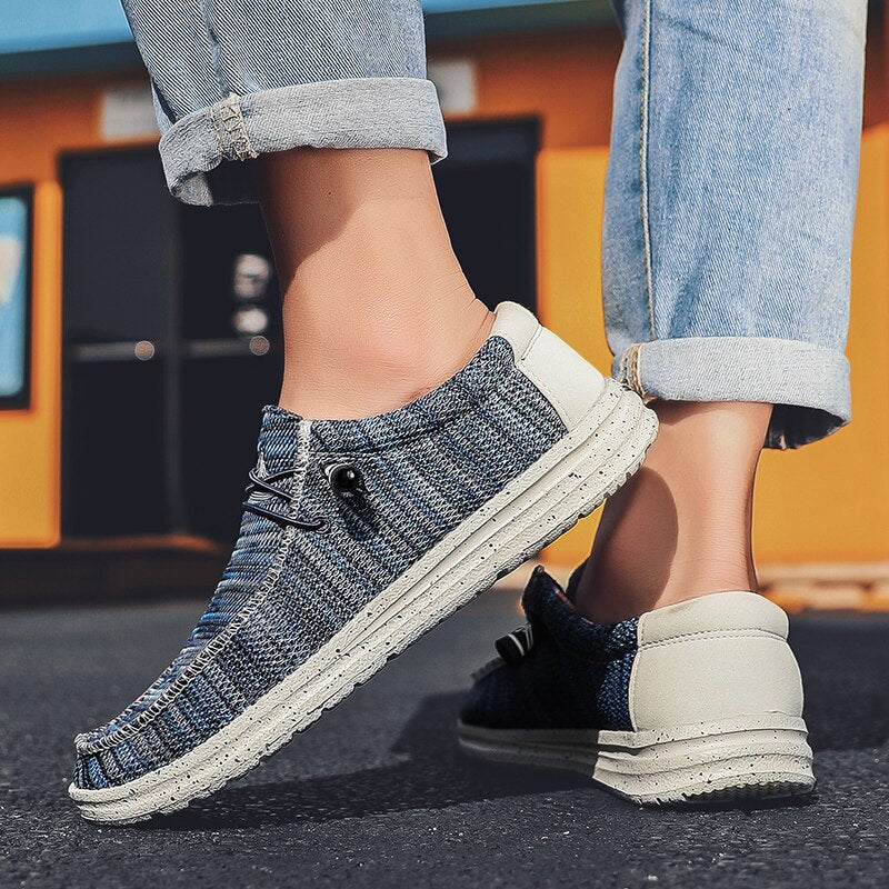 Men Breathable Fashion Canvas Shoes-My Soft Slipper