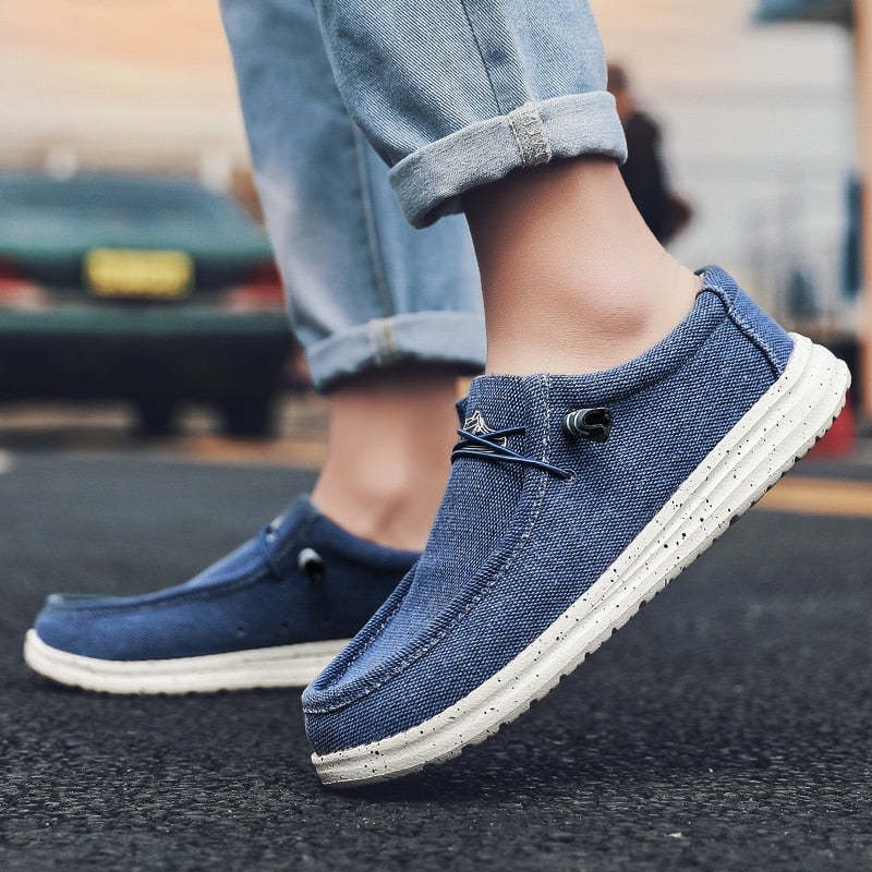 Men's Casual Denim Canvas Sneakers-My Soft Slipper