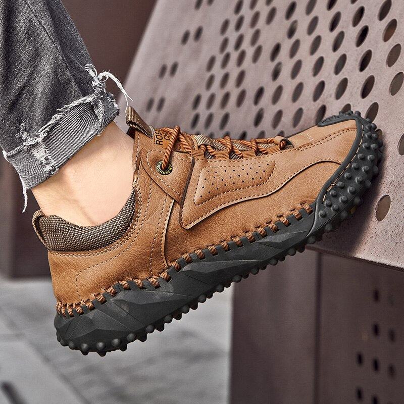 Men's Soft Leather Comfortable Shoes-My Soft Slipper