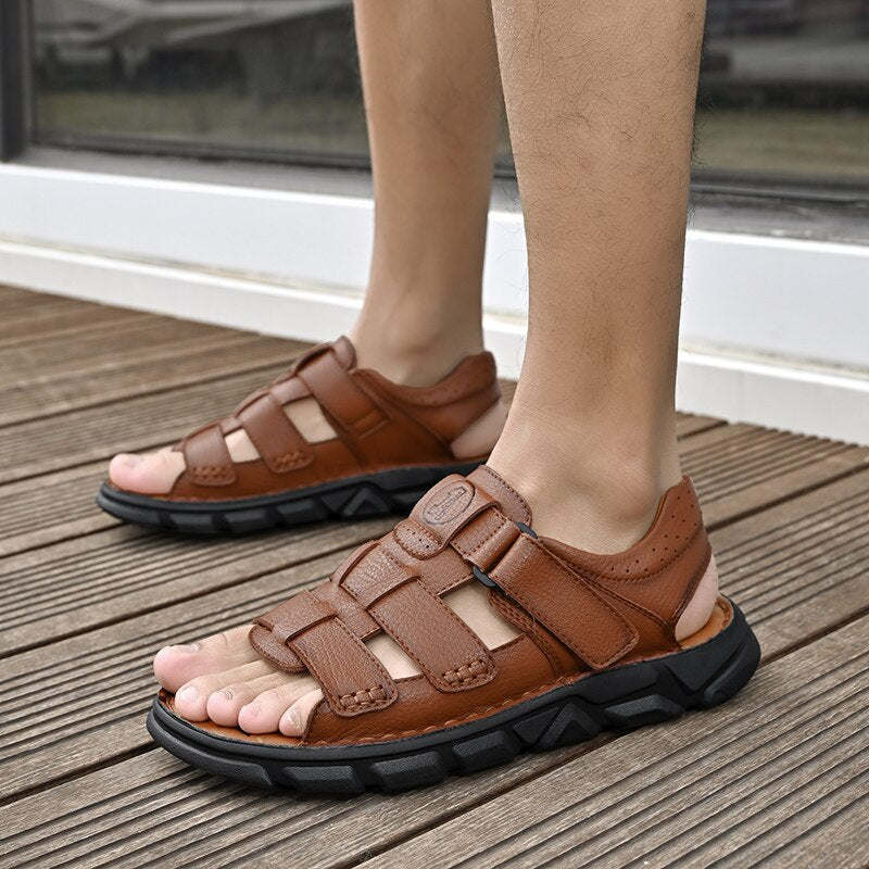 Summer Leather Sandals For Men-My Soft Slipper