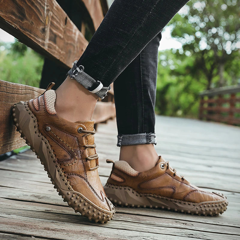 Men's Comfortable Leather Outdoor Loafers-My Soft Slipper