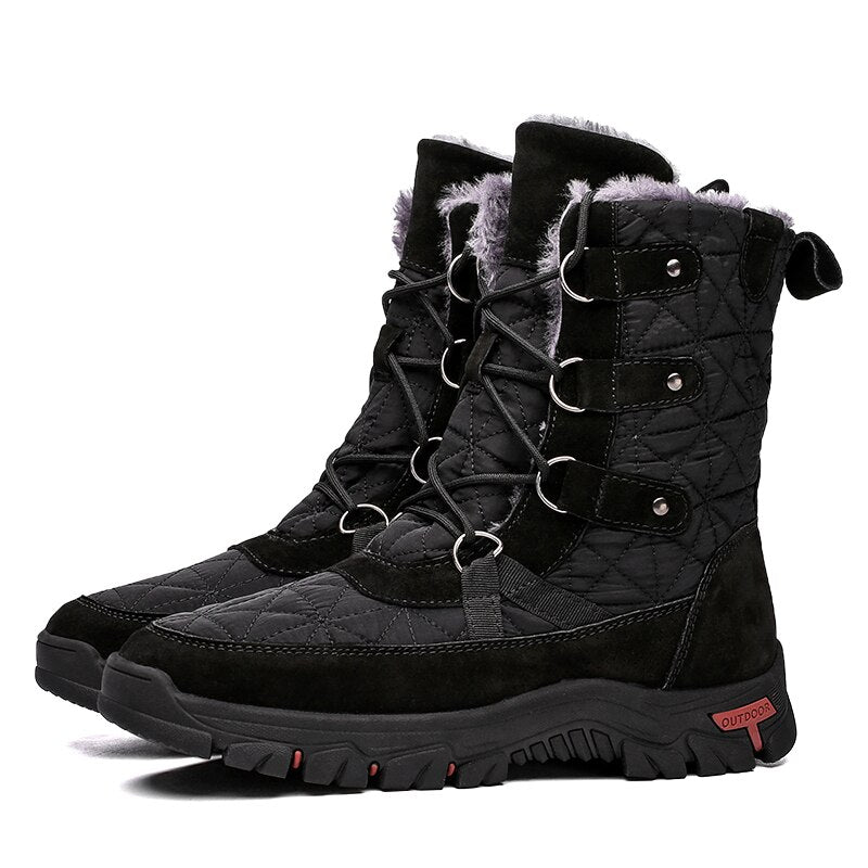 Winter Warm Plush Snow Boots For Men-My Soft Slipper